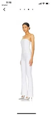 SER.O.YA White Denim Jumpsuit