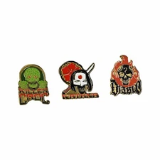 Quantum Mechanix DC Suicide Squad Lapel Pin Set (Katana, Killer Croc, El Diablo)