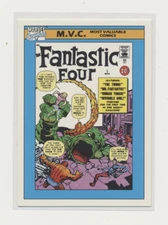 1990 Marvel Impel Fantastic Four #124 M.V.C Most Valuable Comics 