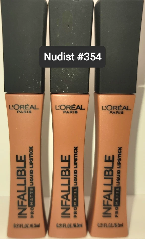 Lote de 3 Lápiz Labial Líquido Loreal Infalible Pro Mate Nuevo Precintado Foto 2 de 4