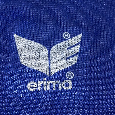 Maillot De Football Vintage Erima, Style Schalke 1976/1979, Bleu #9, Taille M