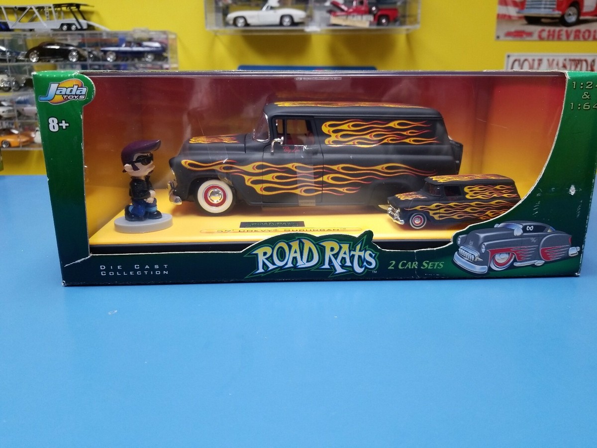 JADA ROAD RATS 57' CHEVY SUBURBAN 2 CAR SET 