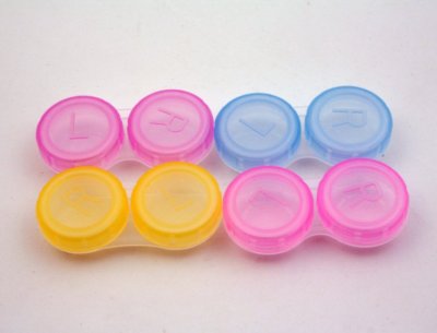 Colourful Contact Lens Box Holder Container Case Soak Storage Eyecare Kit