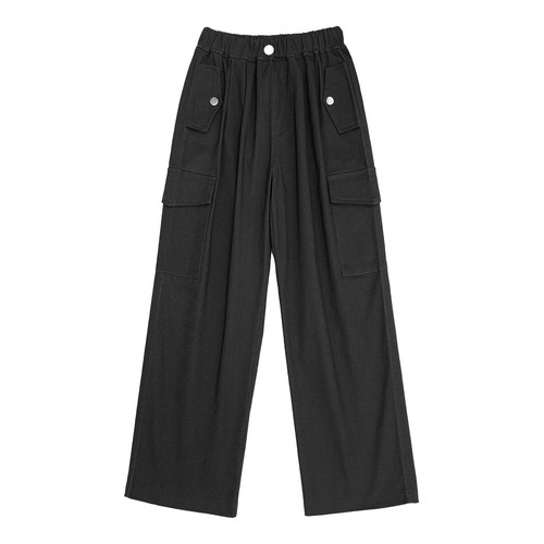 Kids Girls Loose Cargo Long Pants Casual Jogger Sweatpants Trousers Street Wear - Picture 34 of 49