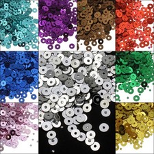 12000 Pailletten Glatt Perlen f&uuml;r Kleidung Schmuck 4m DIY (100g / 10 farben)