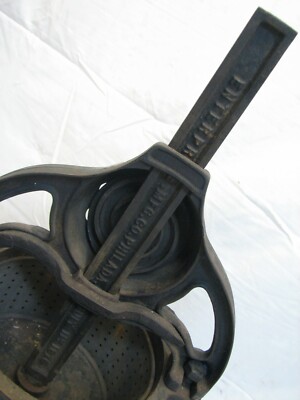 Antique Enterprise Fruit Press Wine Making 2-Quart Lard/Sausage