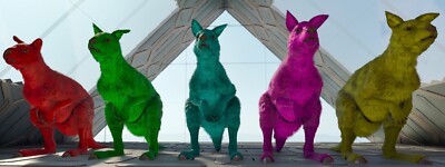 ARK SURVIVAL ASCENDED OFFICIAL PVE SOLID LEVEL 1 FEMALE PROCOPTODON