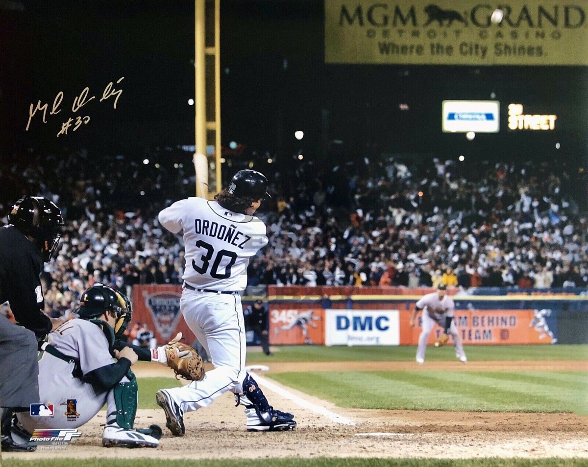 証明書付き magglio ordon直筆サインスパイク Detroit Tigers