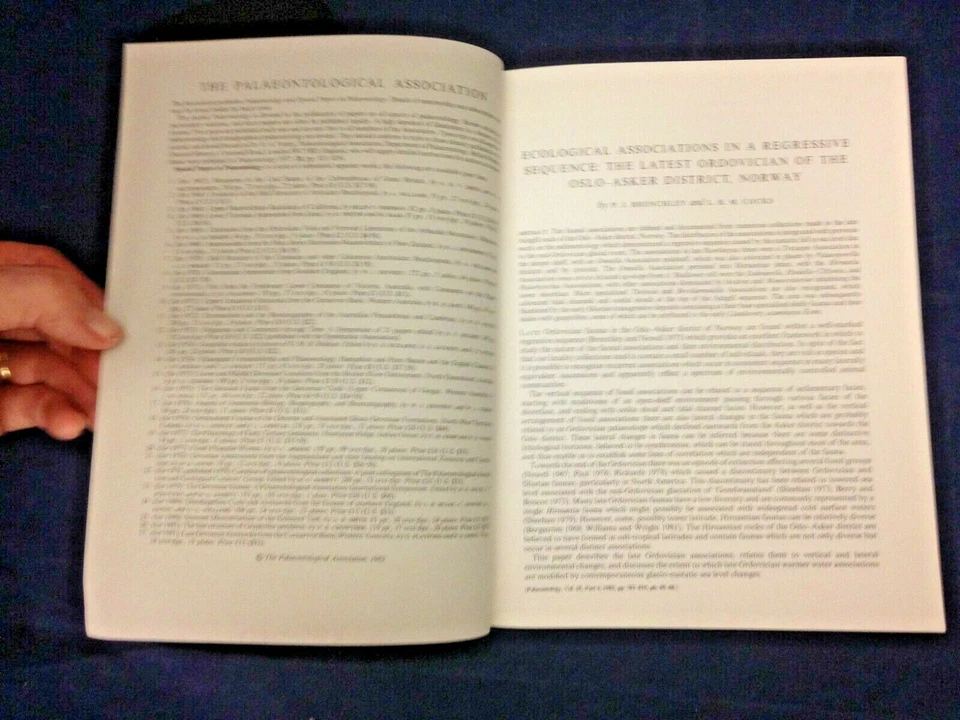 Ecological Associations in a Regressive Sequence Brenchley (1982) PB VG 191122 - Image 2 of 3