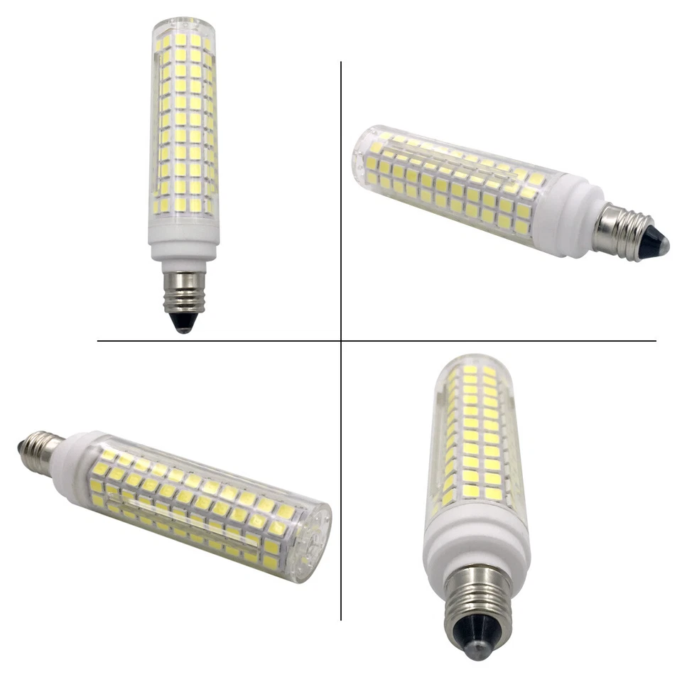 2pcs E11 LED Light bulb 10W 110V 136-2835 SMD Ceramics Lamp Equivalent 100W H - Image 3 of 4
