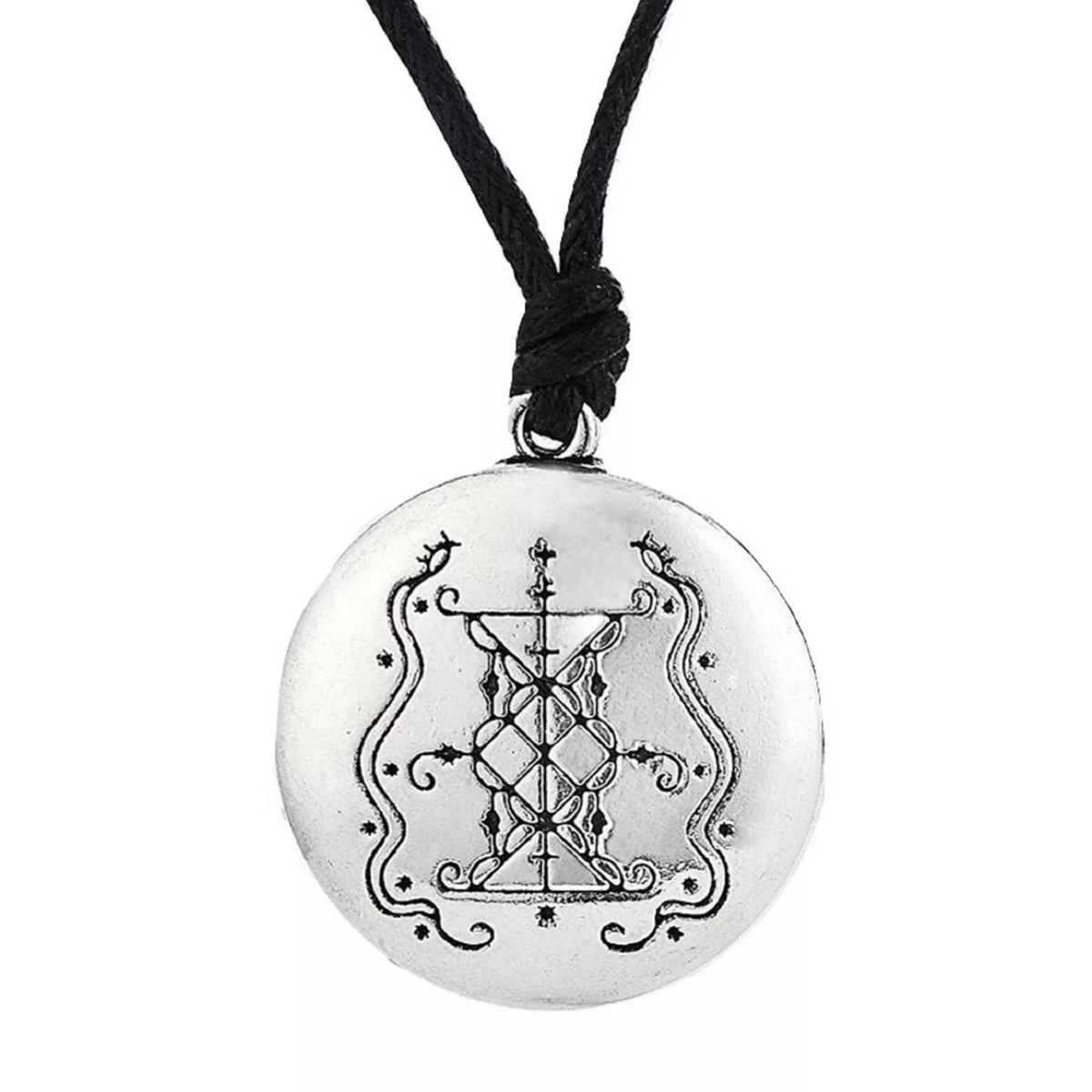 Papa Damballah Pendant Voodoo Loa Veve Tahiti Wealth Amulet 