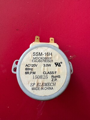 OEM LG MICROWAVE TURNTABLE MOTOR MDCK0600F EAU60783501 120V 3W 6RPM