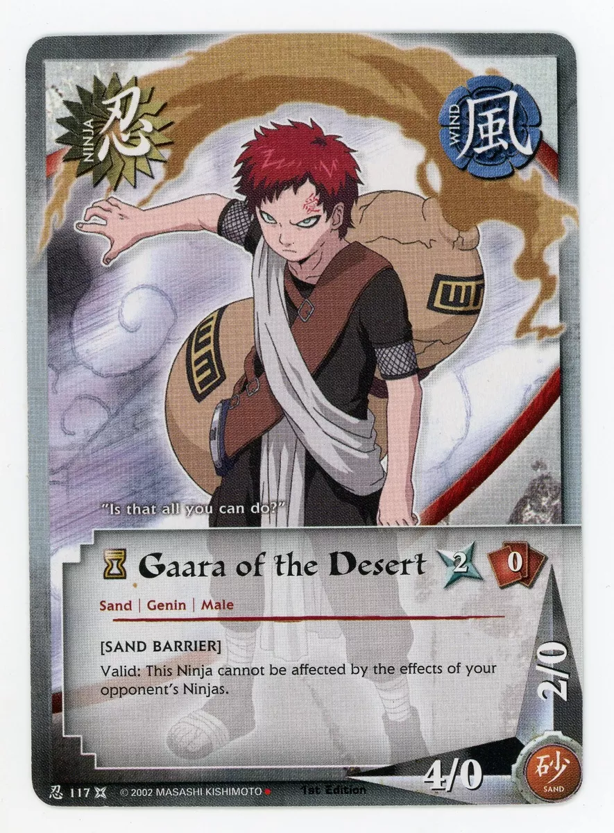 Gaara of the Desert - 525 - NM - Foil - Promo - Naruto CCG - E1-83