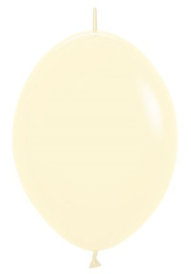 Sempertex Link o Loon 620 Pastel Matte Yellow Gelb 30cm 12 Inch Latex 50 Stück