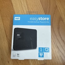 New Western Digital WD Portable EasyStore 1TB WD Backup plug & play