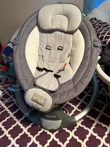Jool Baby Nova Electric Baby Swing/Bouncer Seat Gray Bluetooth Remote Control