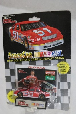 Racing Champions 1/64 NASCAR diecast #63 Nescafe Nestea Chuck Bown 1992 NIP