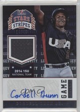 2015 Stars and Stripes Longevity Ruby Signatures 4/49 Cordell Dunn Jr Auto 0a2