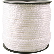 Do it Best 3/8 In. x 450 Ft. White Braided Nylon Rope 736608 SIM Supply, Inc.
