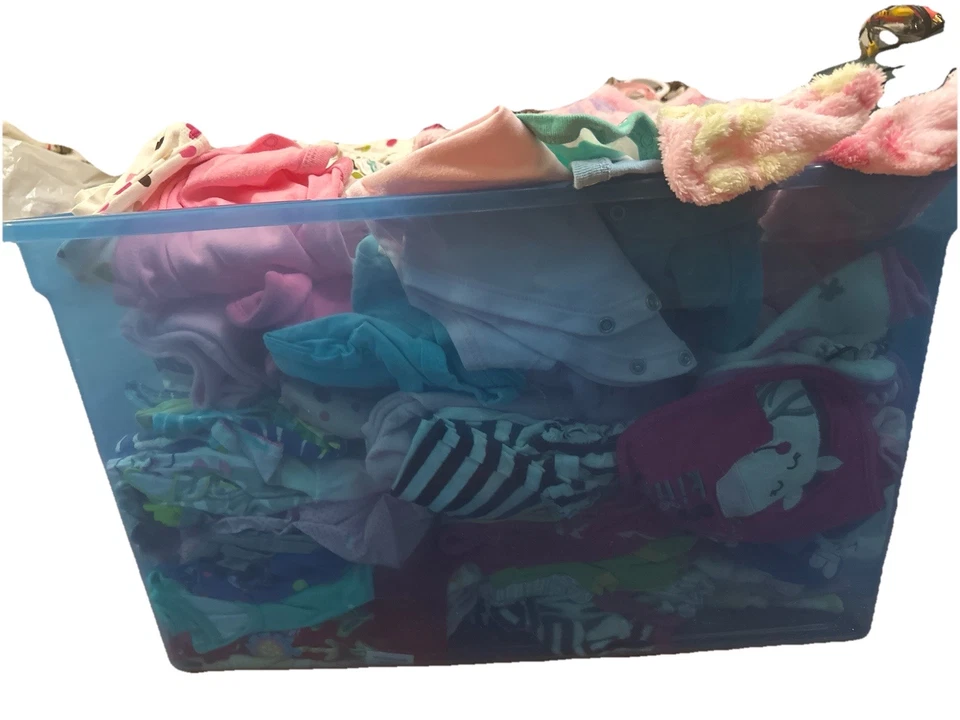 Ropa Bebé Niña 0–6M Lote de 8 Ropa + Babero | Mezcla y Combina | Algunas Nuevas Foto 2 de 2