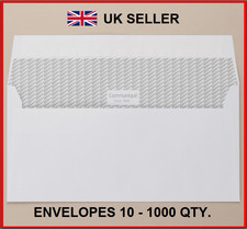 Image of DL White ENVELOPES Super Self Seal Wallet PREMIUM 100gsm Strong Window Letter