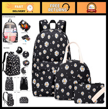 3-in-1 Girls School Backpack Set for Kids Teens - Bookbag, Lunch Bag Pencil