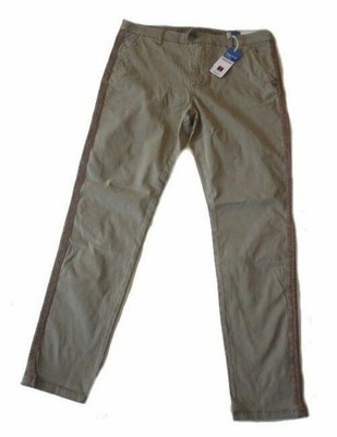 DAMEN HOSE DAMENHOSE CHINOHOSE TIMEZONE BEIGE REGULAR FIT ZIERPERLEN W29 NEU
