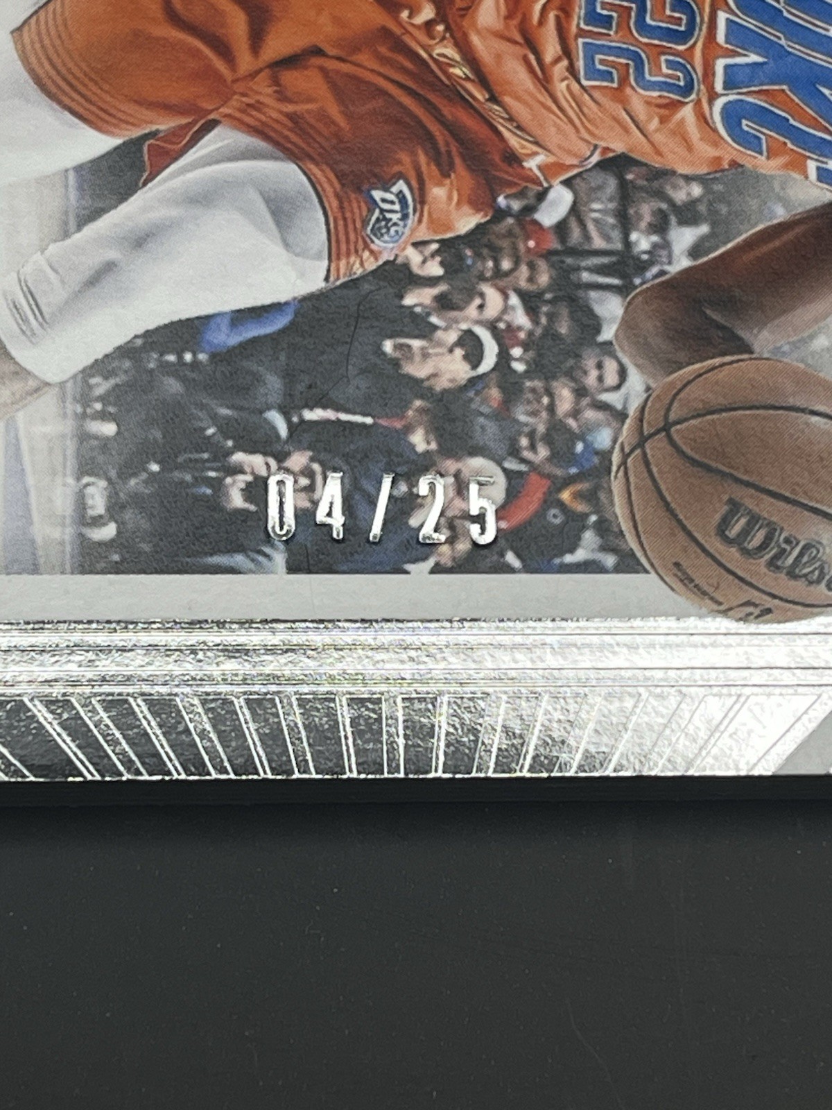2023-24 Flawless Frame Signatures CASON WALLACE Auto #/25 RC #FFS-CWL Thunder view 2