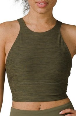 Sorel x Prana Wandering Soul Bralette Womens XL Cargo Green Sports Bra NEW
