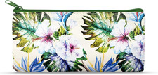Pigna, Umschlag aus Baumwolle, Natur Blumen 10x22 cm, Florale Fantasie mit wei&szlig;e