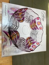 Studiocrystal Flora Collection fine crystal 12" Serving Platter