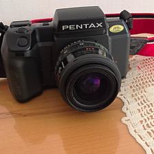 PENTAX SF7 analoge Spiegelreflexkamera schwarz mit SMC Pentax-F 35-70mm 3,5-4,5