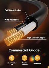 BLACK - BRIGHTOWN OUTDOOR STRING LIGHTS 35FT WITH 10 1 SHATTERPROOF EDISON