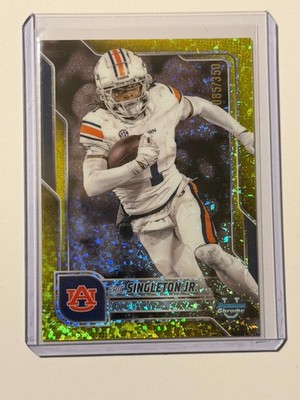2025 Bowman Chrome U Yellow Mini-Diamond Refractor /350 Eric Singleton Jr. #186