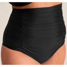 Brand New Shapermint Essentails Women's 2X XXL Black High Waisted Bikini Bottoms
