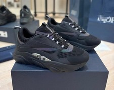 Dior B22 Schwarz Silber Gr. 45 Herren Schuhe Sneaker