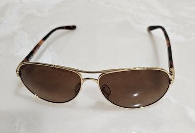 OAKLEY Feedback Gold Brown Polarized OO4079-11 59-13-135 Sunglasses Weekender 