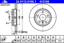 ATE BREMSSCHEIBEN 288mm + CERAMIC BELÄGE HINTEN für AUDI A4 8E B6 B7 + SEAT EXEO