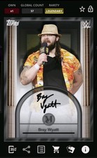 [Digital] Topps Slam Bray Wyatt Museum Collection S2 Black Framed Sig Legendary