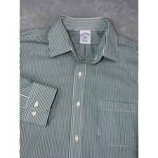 Brooks Brothers 1818 Men's 16X32/33 Regent Striped Non-Iron Cotton Dress Shirt