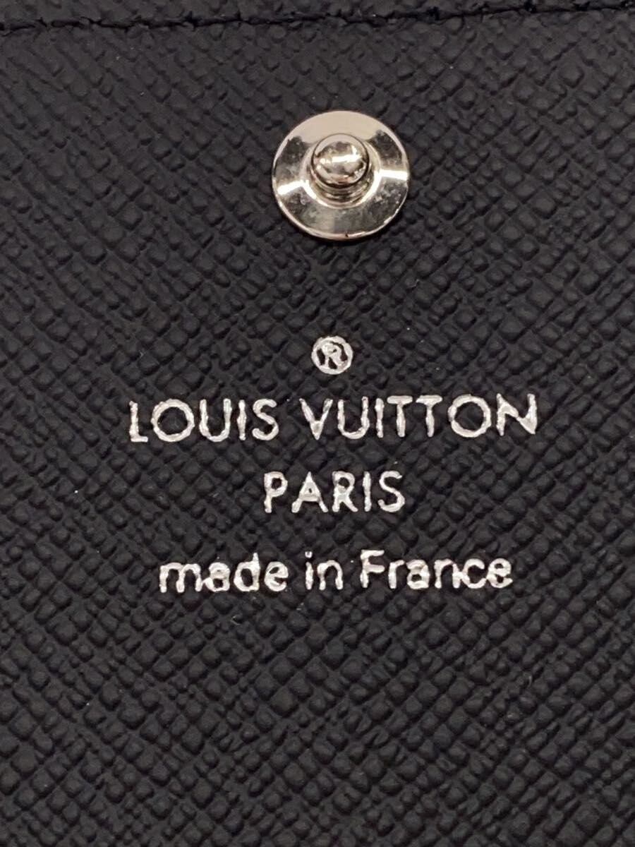 LOUIS VUITTON Envelope Carte de Visite NM Taiga Cowhide Black Men's thumbnail 3