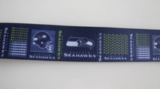 7/8" Seattle Seahawks Grosgrain Ribbon - BTY