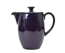 Dibbern Solid Color Kaffeekanne Marine Blau 1,1 L  Porzellan Höhe 19 cm