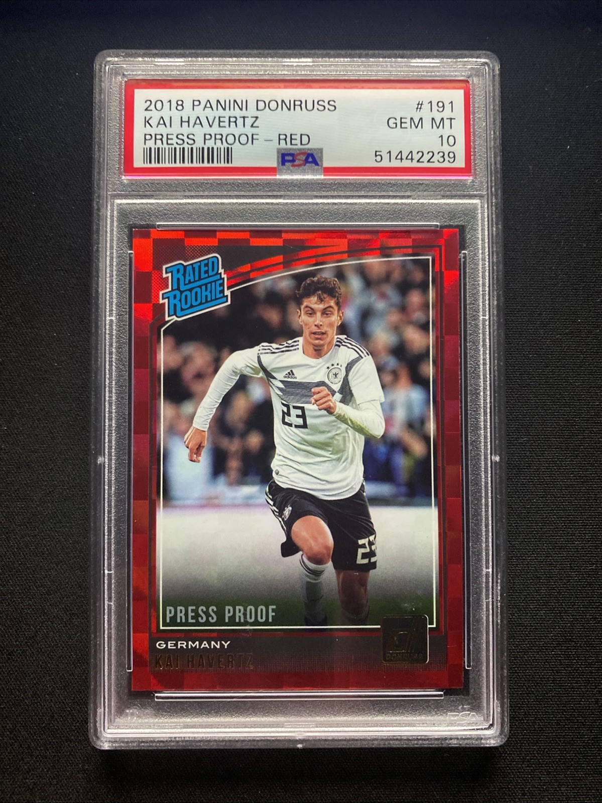 2018 Panini Donruss Kai Havertz Press Proof - Red RC PSA 10 🔥
