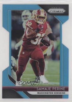 2018 Panini Prizm Light Blue Prizm 6/199 Samaje Perine #5 he4