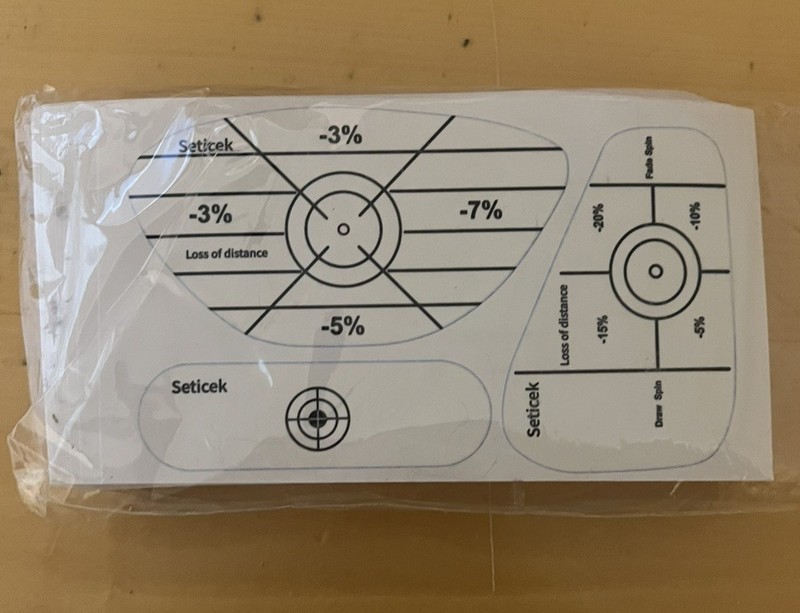 Seticek Golf Impact Tape Labels Self-Teaching Consistency Improve Accuracy