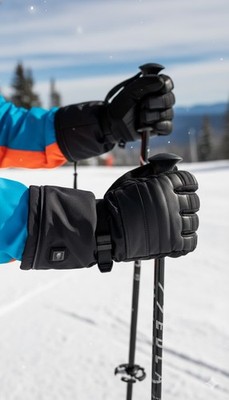 The North Face Men's Heated Montana Inferno etip Gloves Black Medium NWT $250