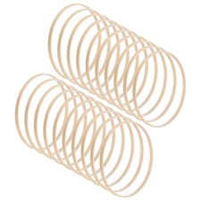 20 Pack Wooden Bamboo Floral Hoop-8 Inch , Apply to DIY Wedding Wreath