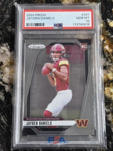 2024 Jayden Daniels RC #347 Panini Prizm PSA 10 Gem Mint!