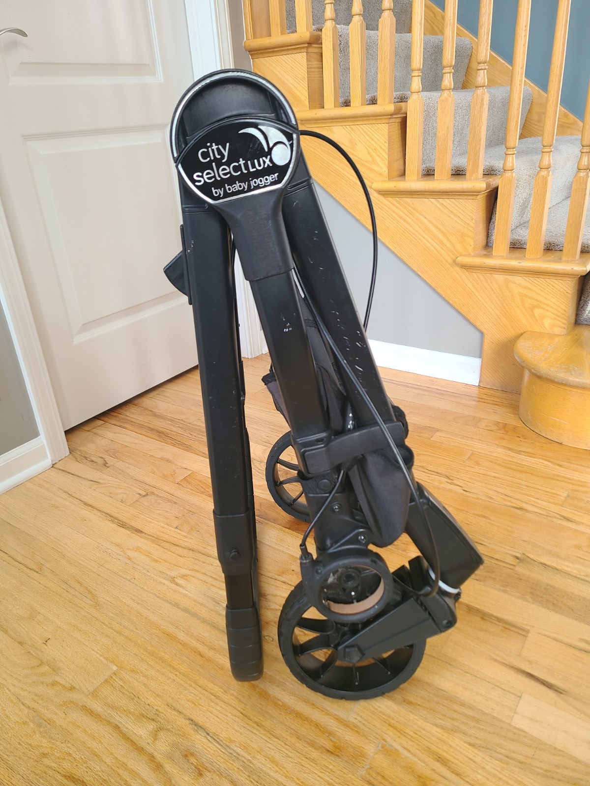 Baby Jogger City Select LUX stroller FRAME  + basket + set of 2 wheels GOOD COND